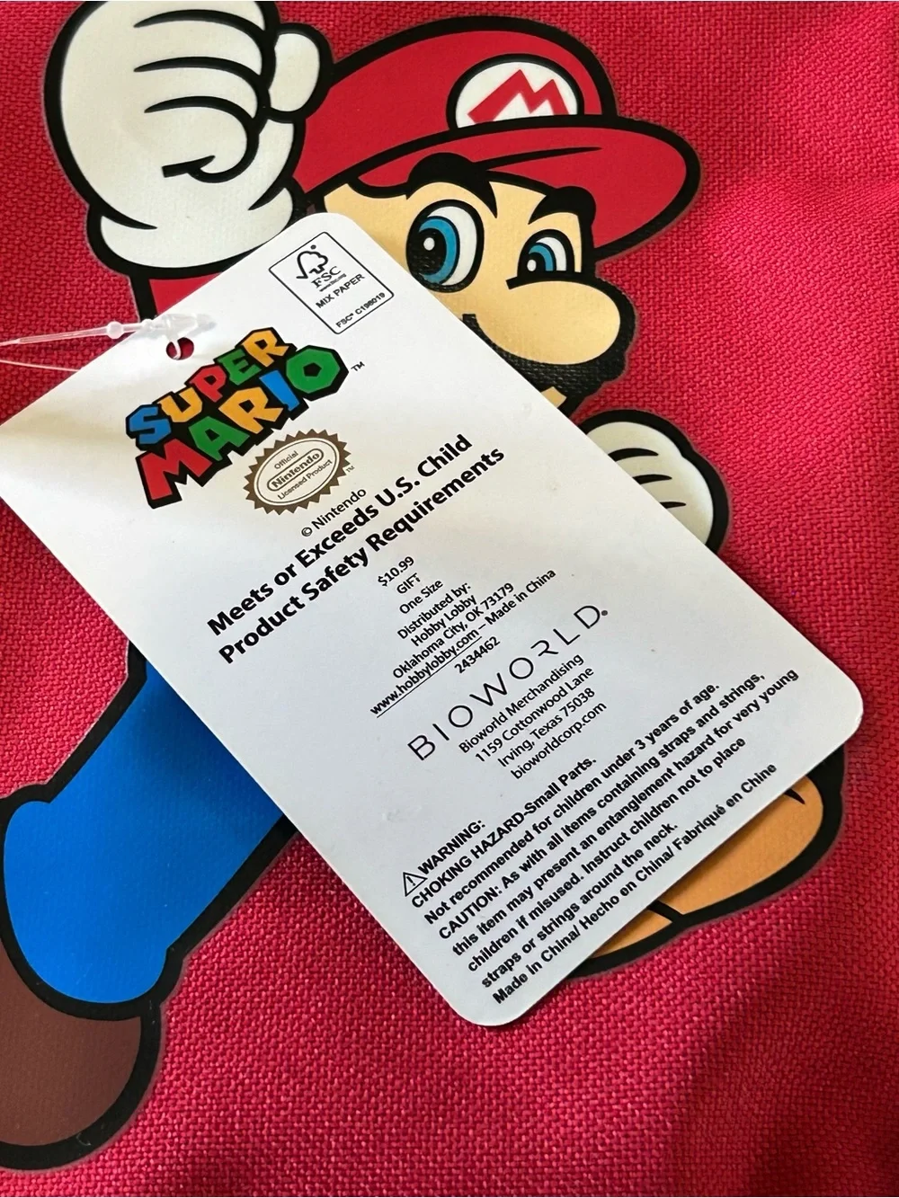 Super Mario Nintendo Bioworld Over The Shoulder Bag Sling New W Tag